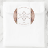 Chic  Roos Gold Glitter White Product Labels (Tas)
