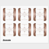 Chic Roos Gold Glitter White Product Labels (Vel)