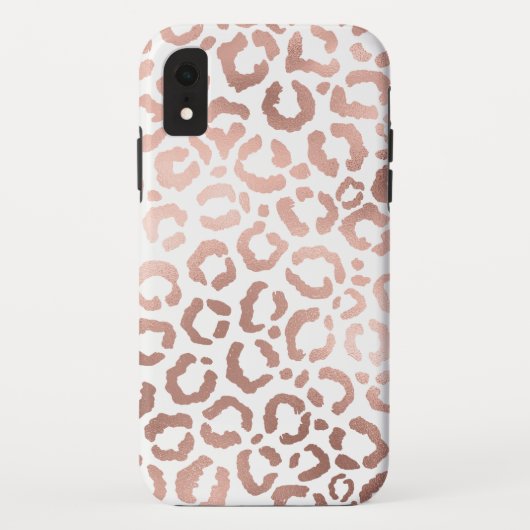 Chic Roos Gold Leopard Cheetah Animal Print Case-Mate iPhone Case (Achterkant)