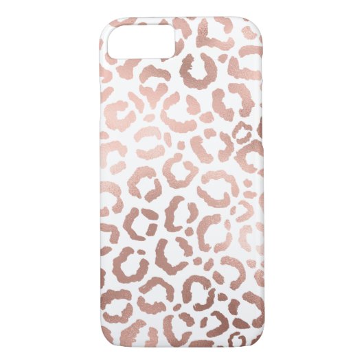 Chic Roos Gold Leopard Cheetah Animal Print Case-Mate iPhone Case (Achterkant)