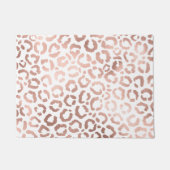 Chic Roos Gold Leopard Cheetah Animal Print Deurmat (Voorkant)