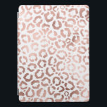 Chic Roos Gold Leopard Cheetah Animal Print iPad Pro Cover<br><div class="desc">Dit elegante en chic ontwerp is perfect voor de moderne fashionista. Het is voorzien van een faux bedrukte roos gouden handgetekende luipaard/cheetah safari dierlijke afdruk op een eenvoudige witte achtergrond. Het is , schattig en trendy! ***BELANGRIJKE ONTWERPNOOT: Voor om het even welk verzoek van het douaneontwerp zoals passende productverzoeken, kleurenveranderingen,...</div>
