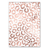 Chic Roos Gold Leopard Cheetah Animal Print Kaart (Achterkant)
