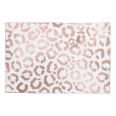 Chic Roos Gold Leopard Cheetah Animal Print Kussensloop (Achterkant)