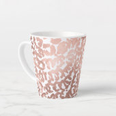 Chic Roos Gold Leopard Cheetah Animal Print Latte Mok (Linkerhoek)
