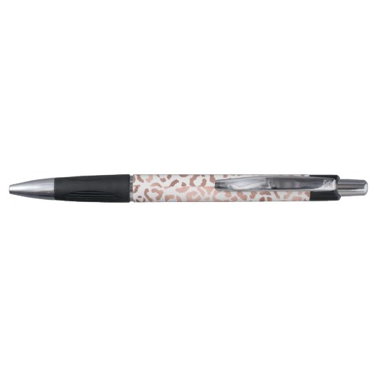 Chic Roos Gold Leopard Cheetah Animal Print Pen (Achterkant)