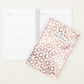 Chic Roos Gold Leopard Cheetah Animal Print Planner (Display)