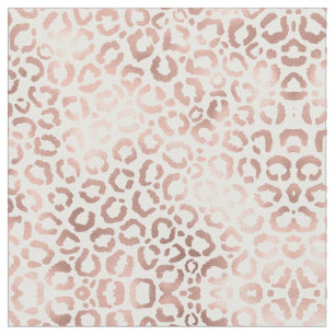 Chic Roos Gold Leopard Cheetah Animal Print Stof