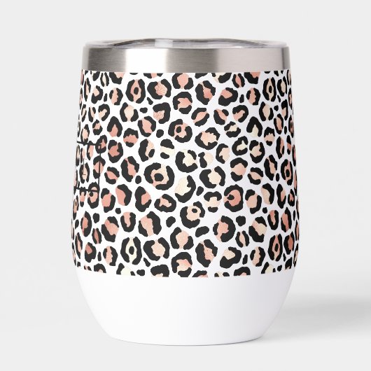 Chic Roos Gold Leopard print op maat (Achterkant)