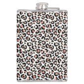 Chic Roos Gold Leopard print op maat Heupfles (Achterkant)