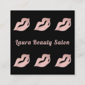 Chic Roos Gold Lips Glam Luxe Visitekaartje Afsprakenkaartje (Voorkant)