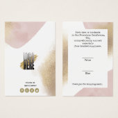 Chic Roos Gold Logo Clothing Display Price Label Visitekaartje (Voorkant /achterkant)