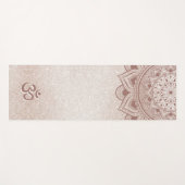Chic Roos Gold Mandala Om Personal Yogamat (Voorkant (horizontaal))