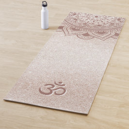 Chic Roos Gold Mandala Om Personal Yogamat