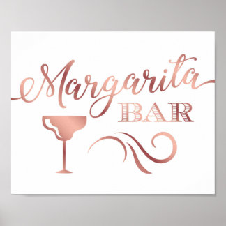 Chic Roos Gold MARGARITA BAR Print
