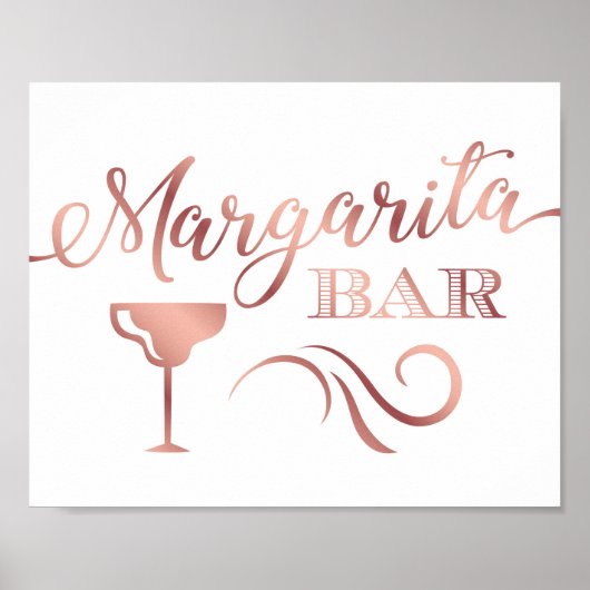 Chic Roos Gold MARGARITA BAR Print (Voorkant)