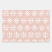 Chic Roos Gold Metallic Roze Script Gray Reindeer Inpakpapier Vel (Voorkant 3)