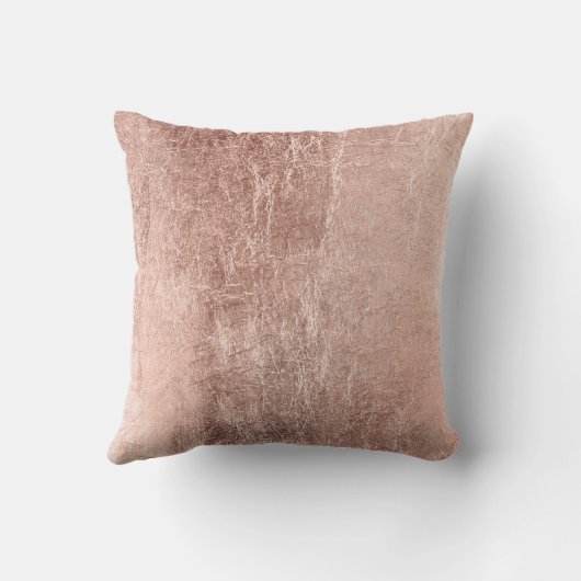 Chic Roos Gold Mr en Mrs Monogram Wedding Kussen (Achterkant)