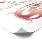 Chic Roos Gold PARTY OP DEZE MANIER - RECHTSSCHAKE Poster (Hoek)