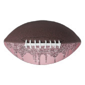 Chic Roos Gold Pink Glitter Drift Sparkle American Football (Voorkant)