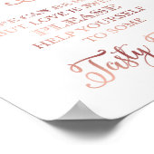 Chic Roos Gold POPCORN BAR QUOTE Sign Print (Hoek)