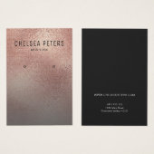 Chic Roos Gold Shimmer Verdien Display Kaart (Voorkant /achterkant)