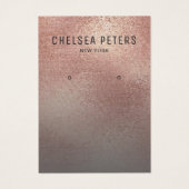 Chic Roos Gold Shimmer Verdien Display Kaart (Voorkant)