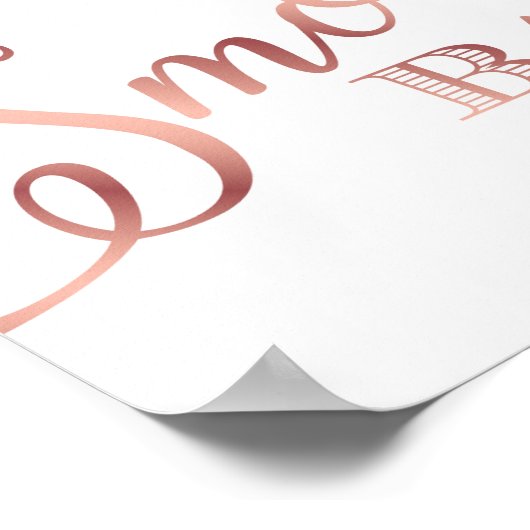 Chic Roos Gold SMORES BAR Sign Print (Hoek)