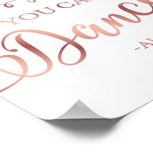 Chic Roos Gold TRUST ME U KUNT AFSCHAFFEN Poster (Hoek)