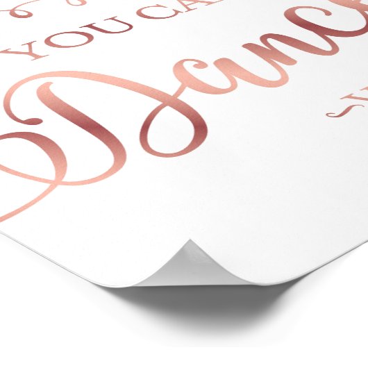 Chic Roos Gold U KUNT VODKA-gebarentafdruk AFDANKE Poster (Hoek)