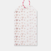 Chic Roos Gold Veel Liefde Valentijnsdag Cadeaulabel (Achterkant)