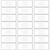 Chic Roos Gold Wedding Guest Adresetiketten Sticker (Voorkant)