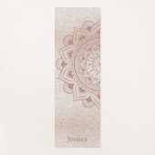 Chic Roos Gold Yogi Mandala Namaste Om Eigen Naam Yogamat (Voorkant)