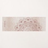 Chic Roos Gold Yogi Mandala Namaste Om Eigen Naam Yogamat (Voorkant (horizontaal))