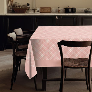 Chic Roos Goud Geruit Tafelkleed Stijl