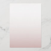 Chic Roos goud Kalligrafie Vrijgezellenfeest Folie Uitnodiging (Achterkant)