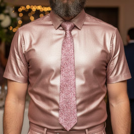 Chic roos gouden gradiënt sparkle bruiloft stropdas