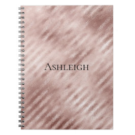 Chic Roos gouden strepen Notitieboek