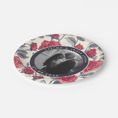 Chic Roos minimalistische bruiloft Borden voor kop Papieren Bordje (Gekanteld)