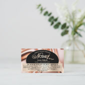 Chic Roos Mobiele Notaris & Lening Ondertekening A Visitekaartje (Staand voorkant)