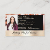 Chic Roos Mobiele Notaris & Lening Ondertekening A Visitekaartje (Achterkant)