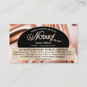Chic Roos Mobiele Notaris & Lening Ondertekening A Visitekaartje (Voorkant)