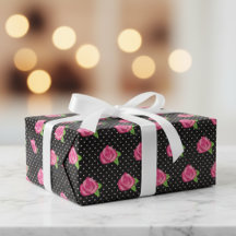 Chic Roos Print Gift Wrap Assortiment