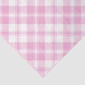 Chic Roos Roze en White Check Tissue Paper Tissuepapier (Detail)