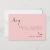 Chic Roos Tropical Beach Bridesmaid proposal Kaart (Voorkant)