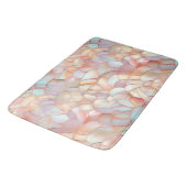 Chic rose gold iridescent mother of pearl badmat (Gekanteld)