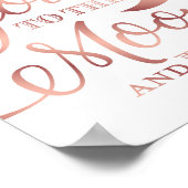 Chic Rose Gold LOVE YOU TO THE MOON Sign Print (Hoek)