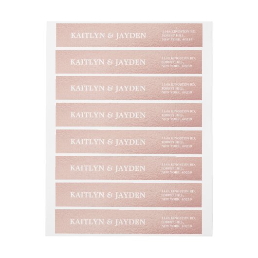 Chic Rose Goud Folie Bruiloft (Vel)