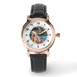 CHIC! 🖤 Rose Goud Zwarte Horloge