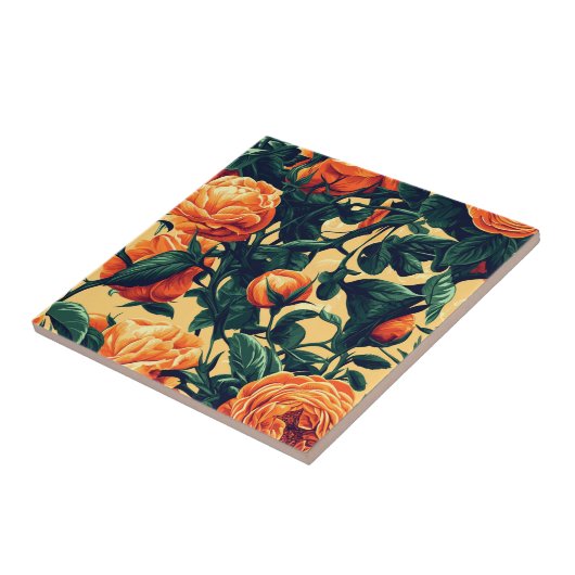 Chic Rose Keramische Tegels Voor Huisdecoratie Tegeltje (Zijkant)